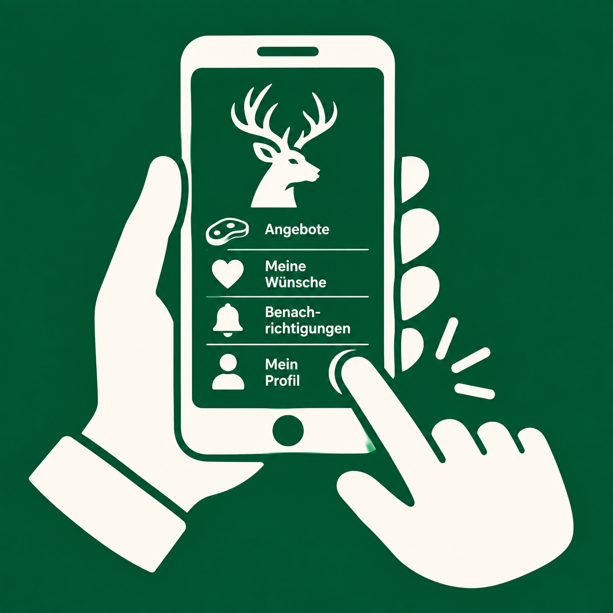 wild und lecker auf dem Smartphone